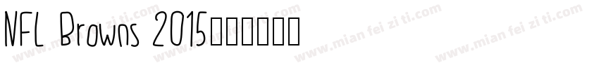NFL Browns 2015字体转换